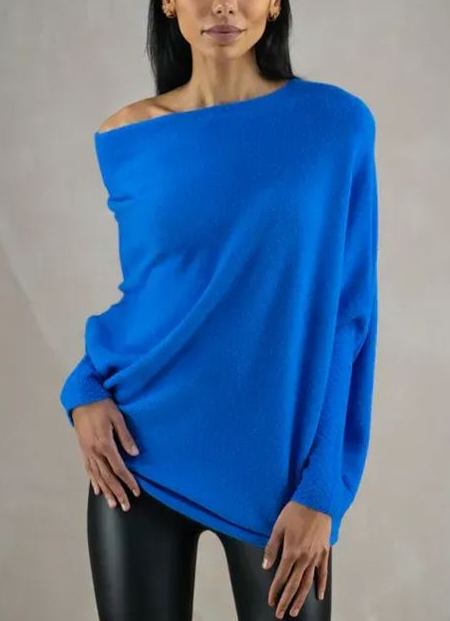 New Asymmetric Draped Jumper - One Size (Buy 2 Free Shipping)