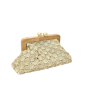 Embroidered Mia Clutch Bag