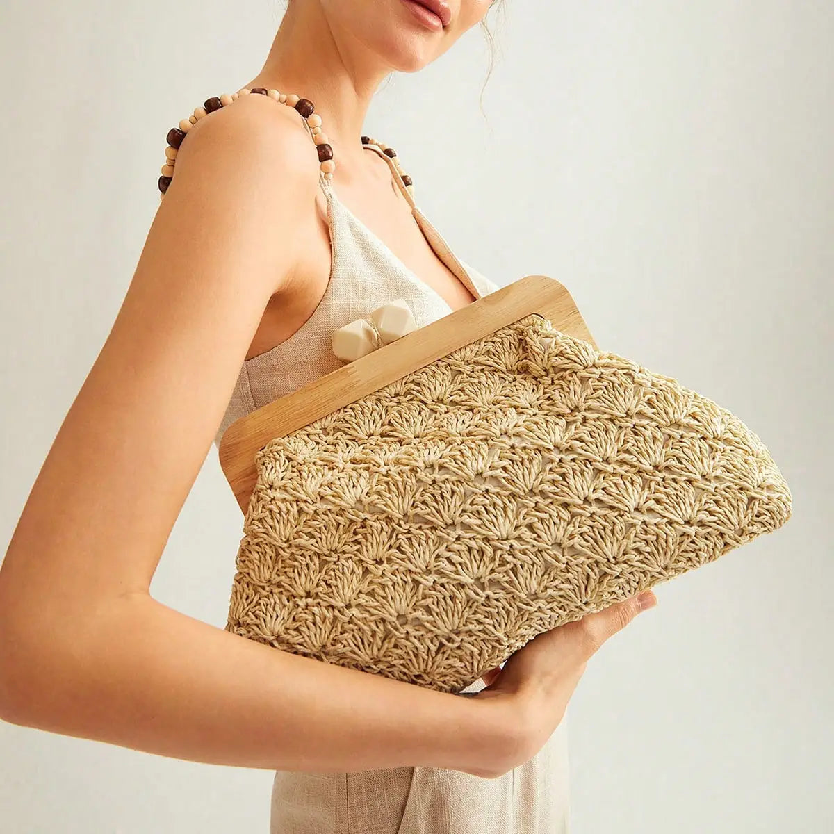 Embroidered Mia Clutch Bag