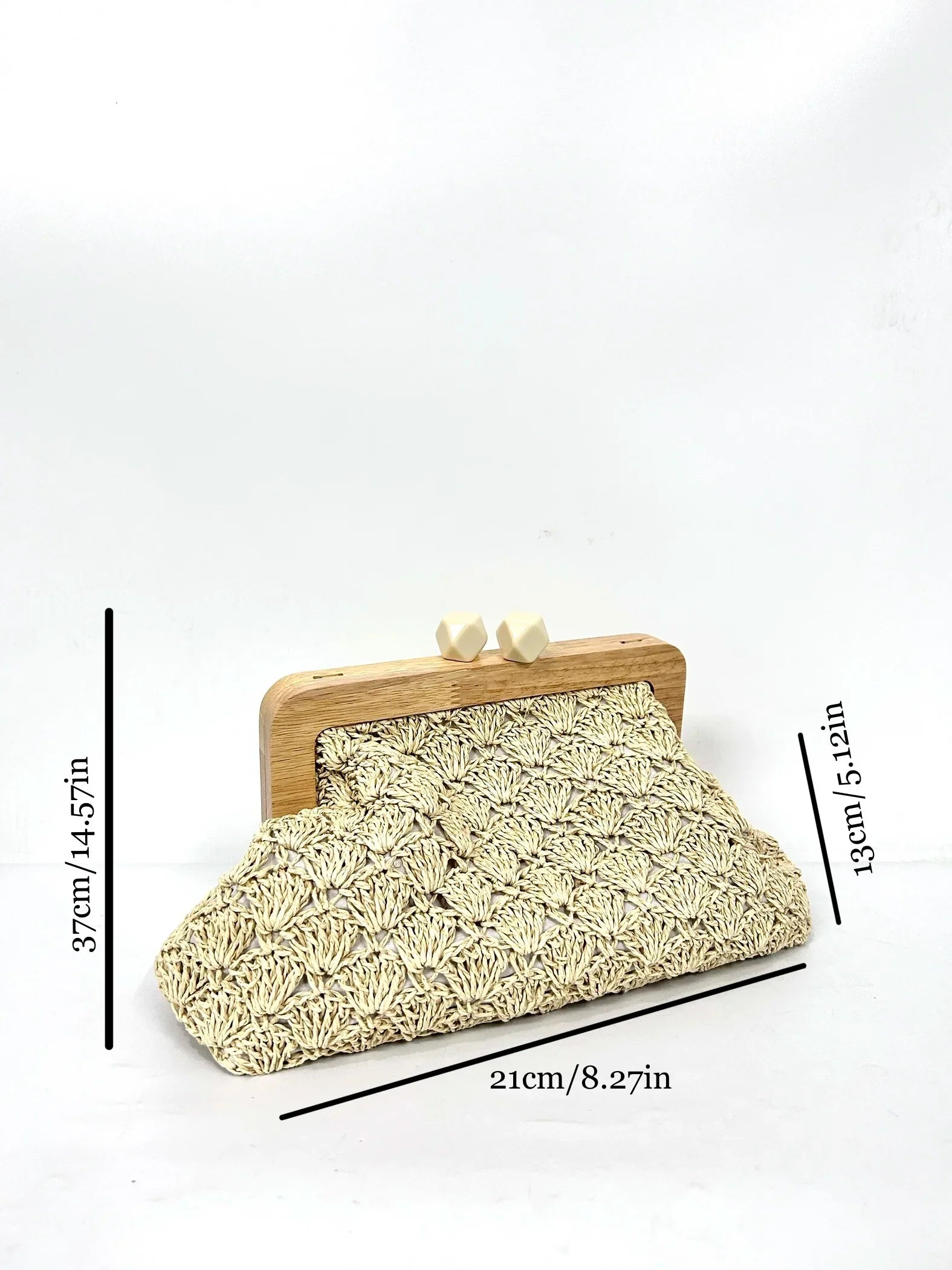 Embroidered Mia Clutch Bag