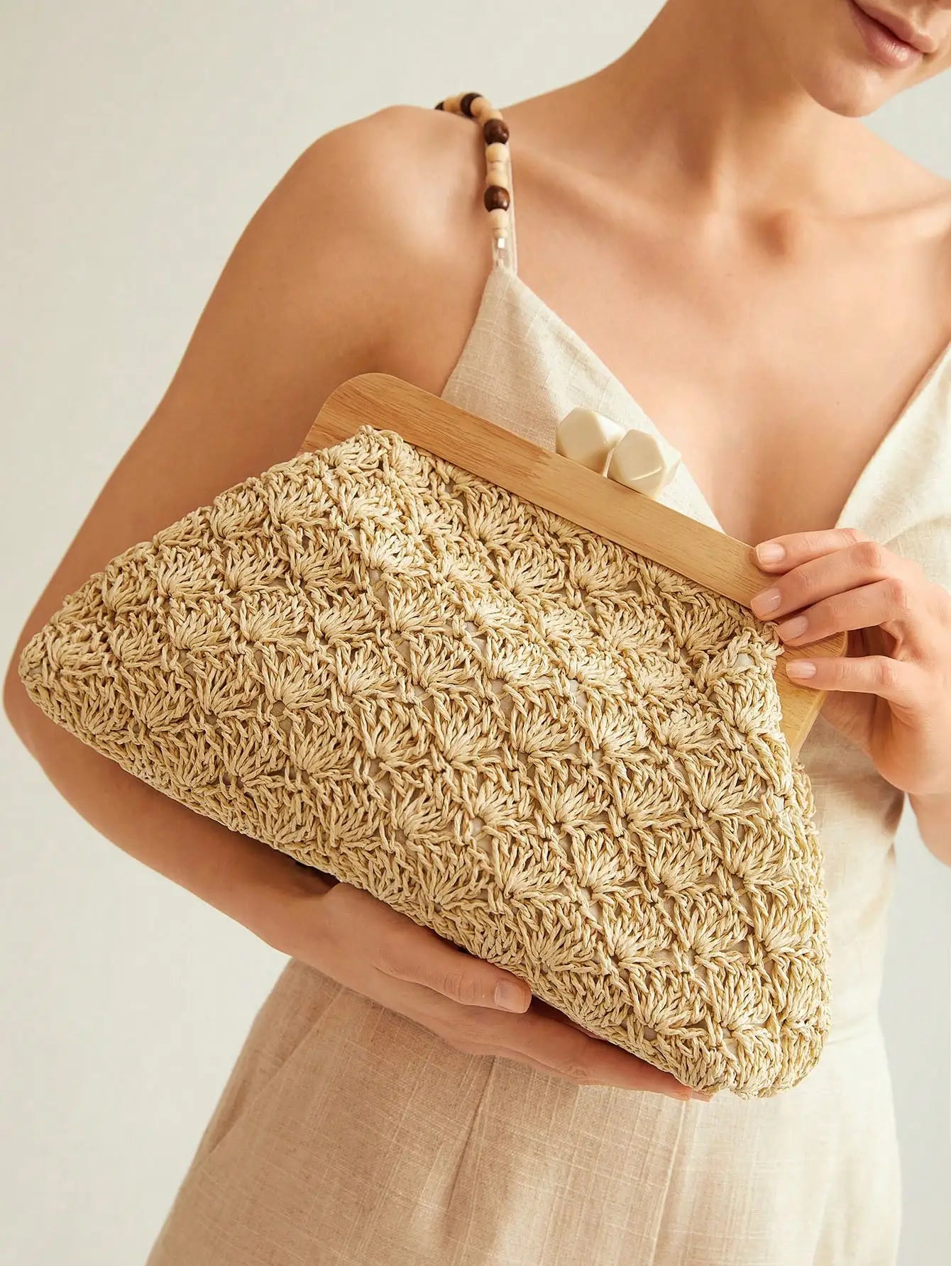 Embroidered Mia Clutch Bag